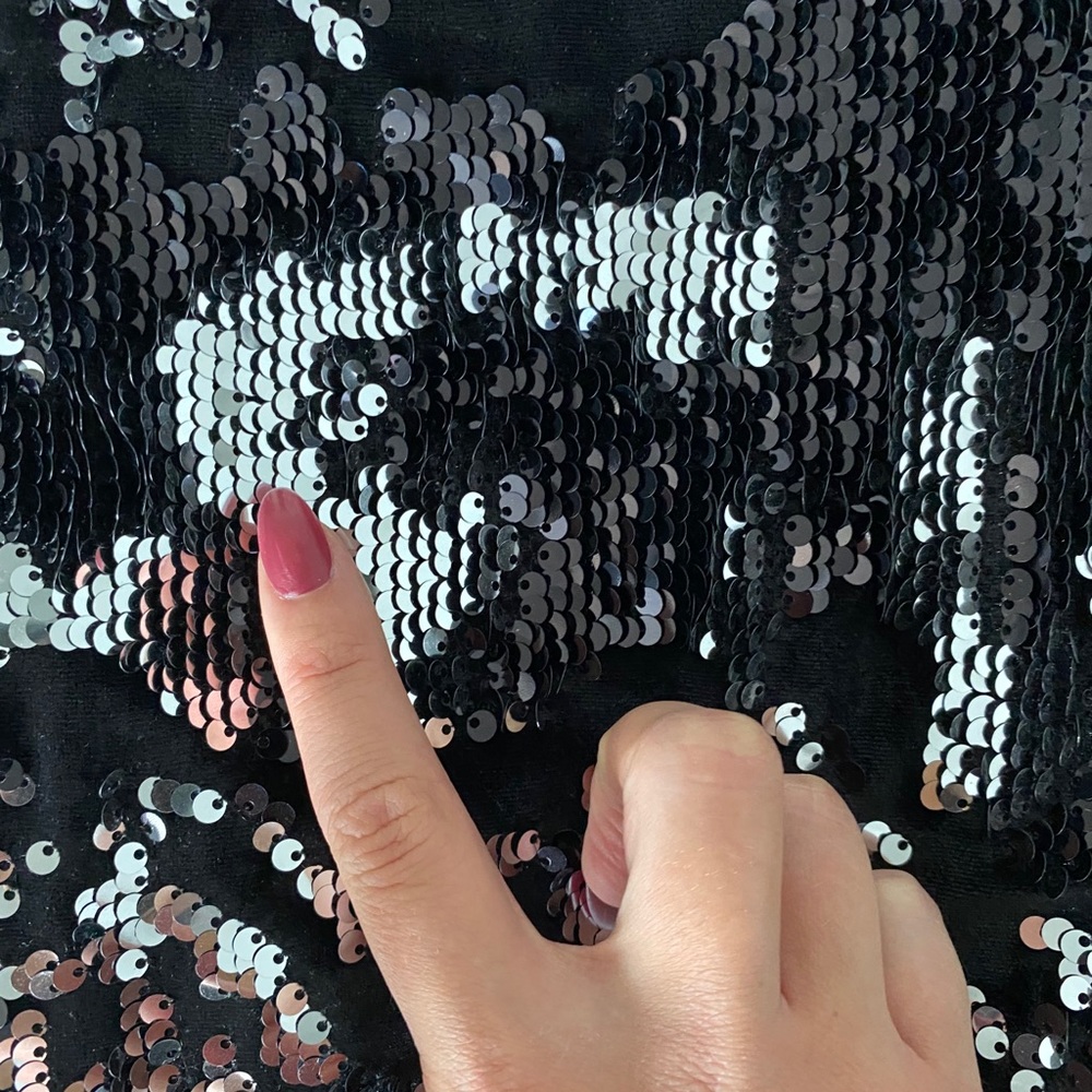 Holiday NYE Sequin Velvet Dress - Picture 6 of 6